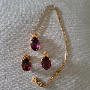 Christian Dior necklace and earrings set